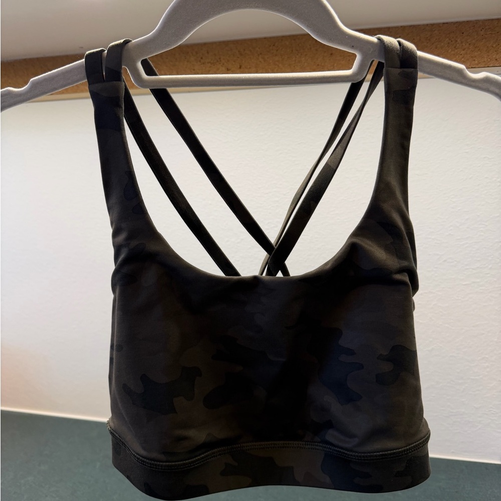 lululemon athletica Dark Camouflage Sports Bra